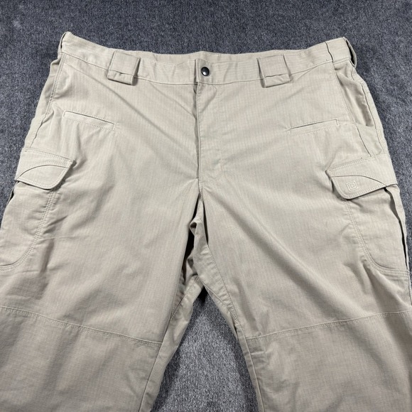 5.11 Tactical Cotton Khaki Pants Ripstop Cargo Mens 44x30 Tan Beige - Picture 3 of 16